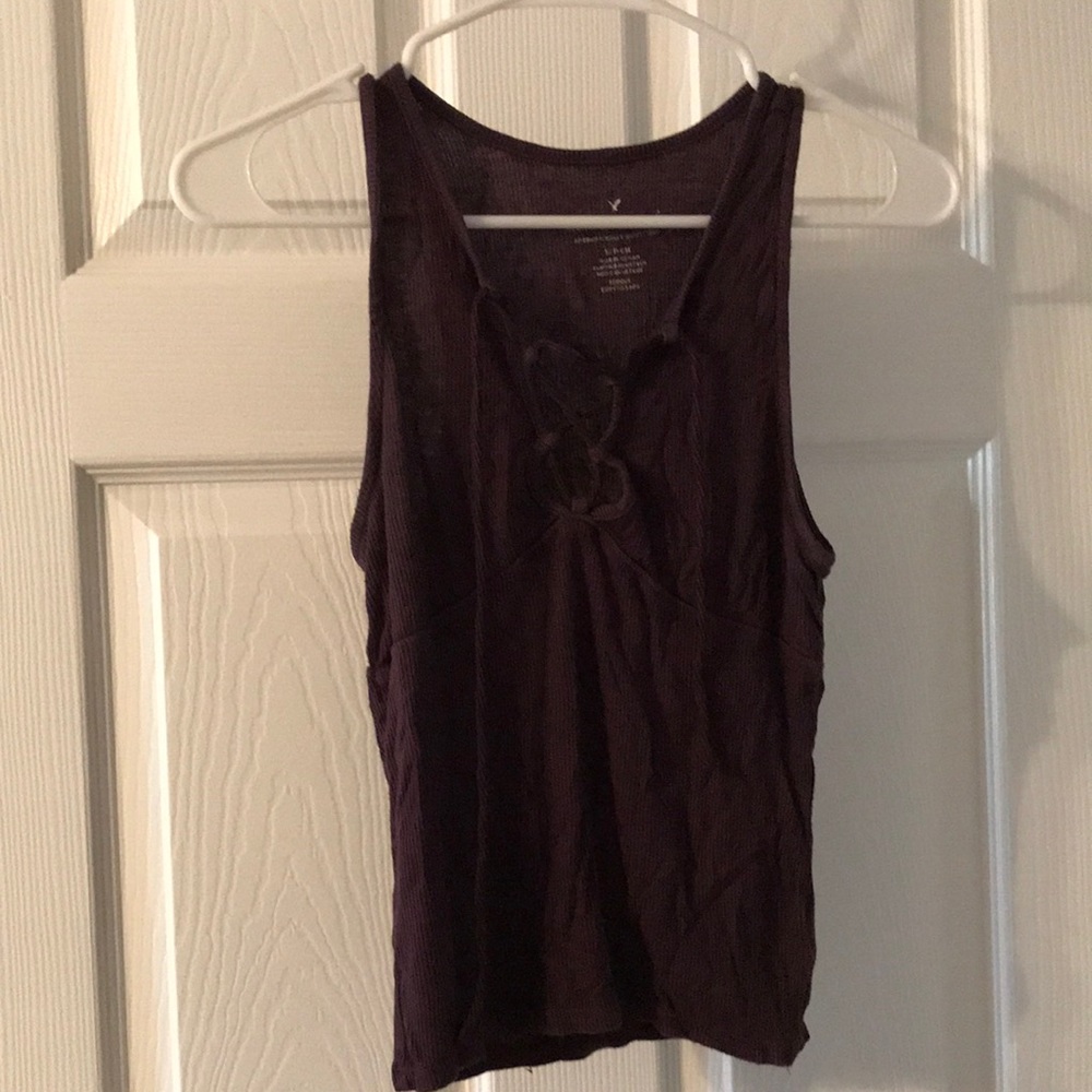 purple lace front top